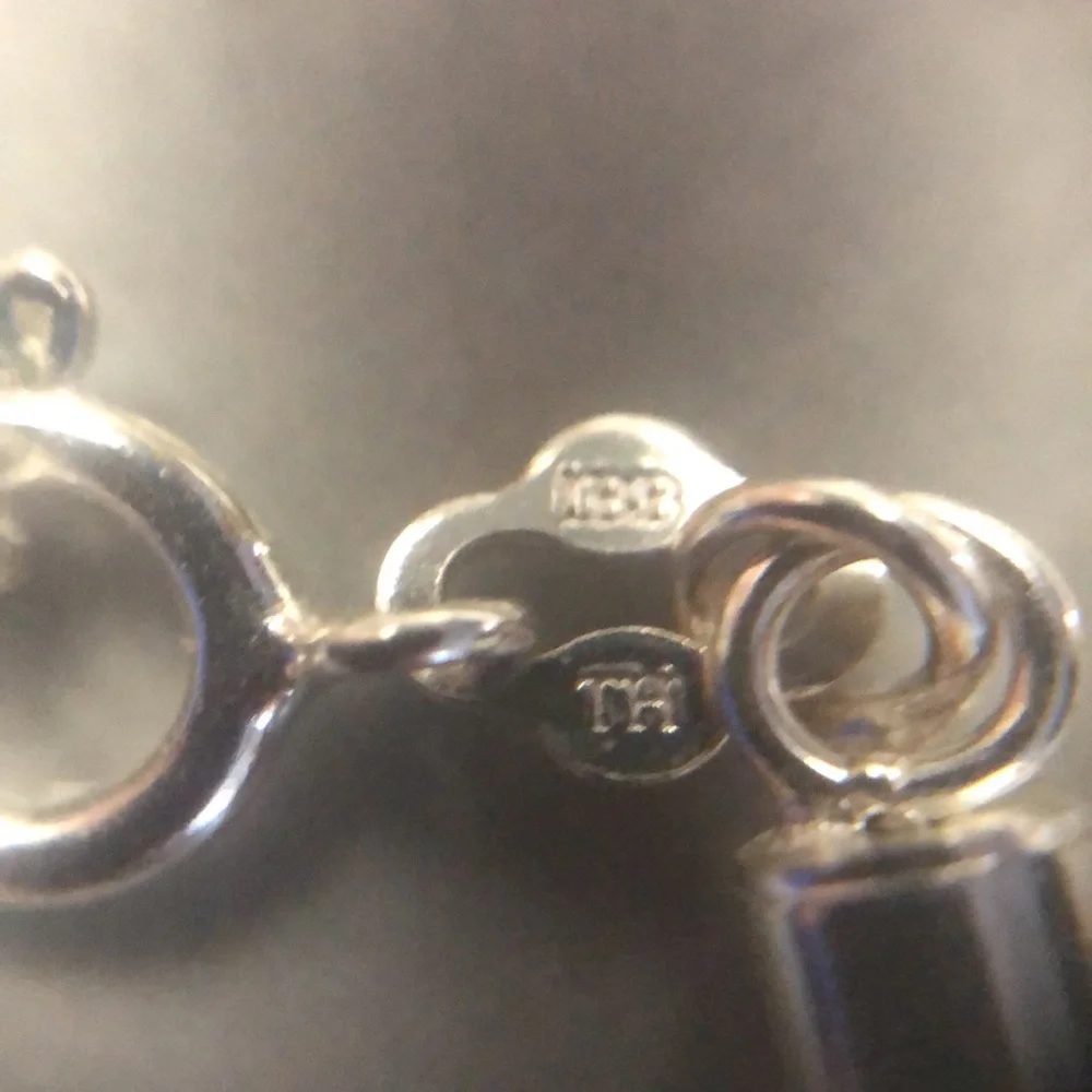 Guitar sterling silver‎ 925 charm bracelet black leather - Picture 3 of 5